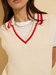 Baukjen Cream Agnes Ecotec Knitted Vest - Image 2 of 5