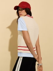 Baukjen Cream Agnes Ecotec Knitted Vest - Image 4 of 5