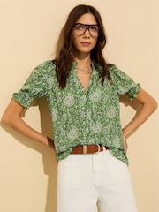 Baukjen Green Nolan Printed Blouse - Image 1 of 5