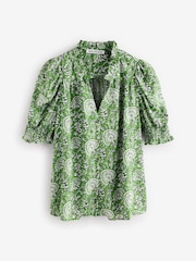 Baukjen Green Nolan Printed Blouse - Image 5 of 5
