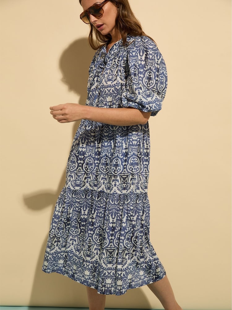 Baukjen Blue Mathilda Kaftan Dress - Image 4 of 5