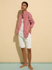 Baukjen Red Rishma 100% Cotton Stripe Shirt - Imagen 2 de 3