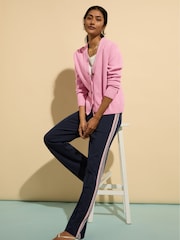 Baukjen Blue Marjorie Side Stripe Ponte Trousers - Image 3 of 5