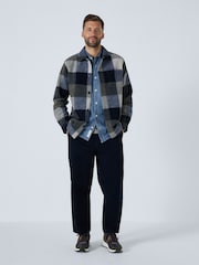 Blue Check Wool Look Shacket - Image 5 of 11