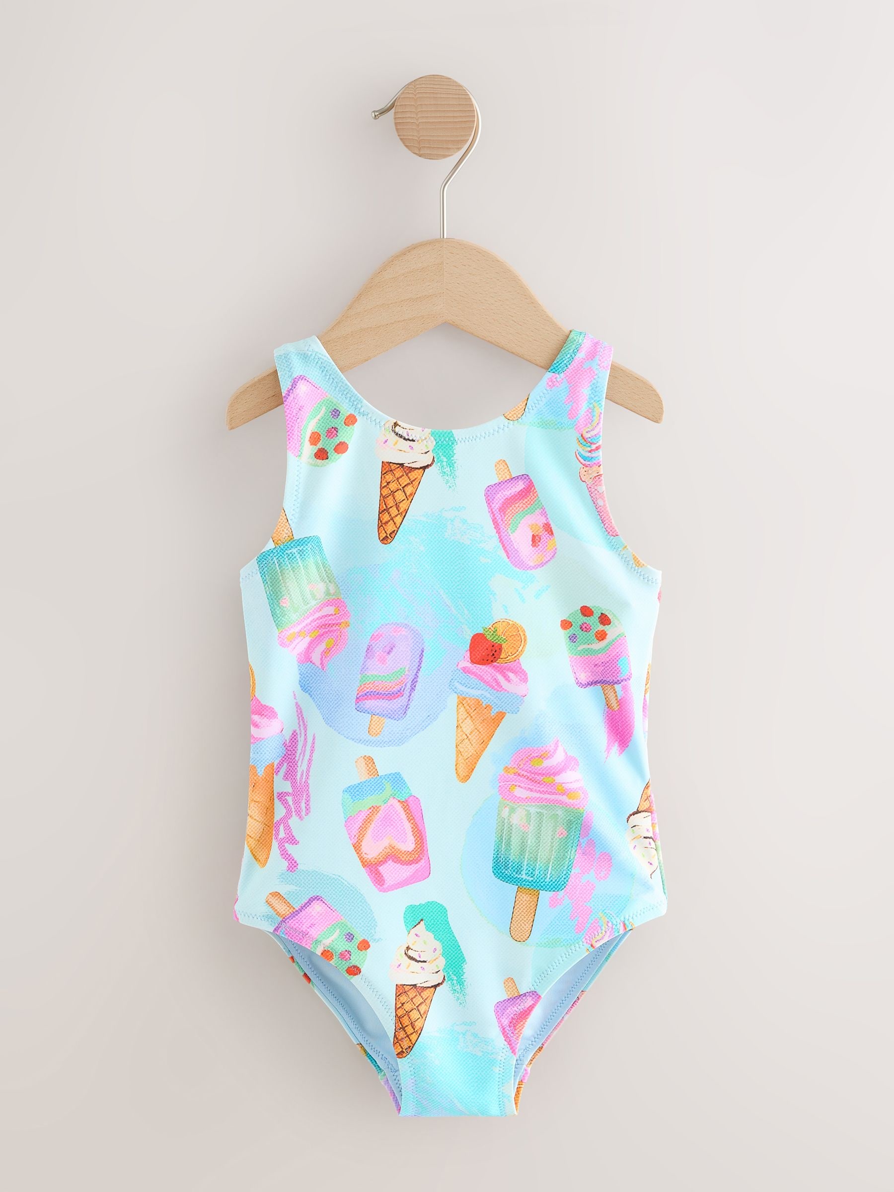 Buy Pink/Blue Ice Cream Swimsuit (3mths-10yrs) from Next USA