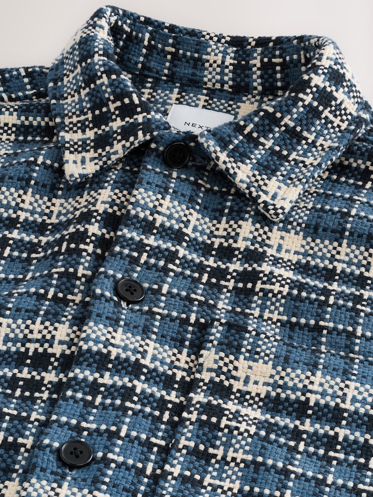 Indigo Blue Check Shacket - Image 7 of 7