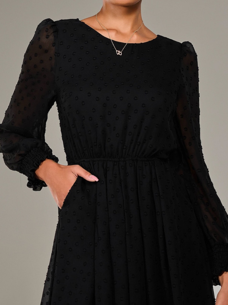 Jolie Moi Long Sleeve Chiffon Midaxi Dress - Imagen 6 de 6 Jolie Moi Long Sleeve Chiffon Midaxi Dress - Imagen 6 de 6