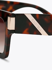Carvela Chunky Flare Brown Sunglasses - Image 4 of 4