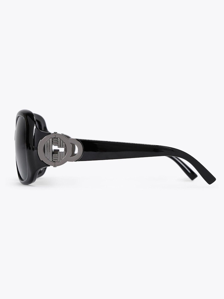 Carvela Oversized C Black Sunglasses - Image 2 of 3 Carvela Oversized C Black Sunglasses - Image 2 of 3