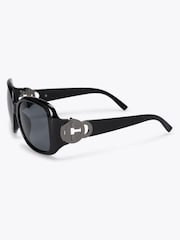 Carvela Oversized C pretos Sunglasses - Imagem 3 de 3