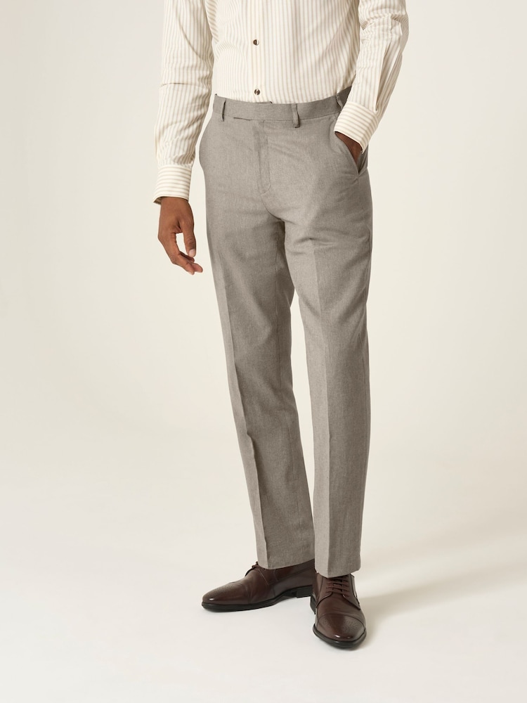 Skopes Natural Tailored Fit Calvados Blend Suit Trousers - Image 1 of 4 Skopes Natural Tailored Fit Calvados Blend Suit Trousers - Image 1 of 4