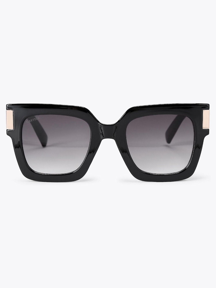 Carvela Chunky Flare Black Sunglasses - Image 1 of 4 Carvela Chunky Flare Black Sunglasses - Image 1 of 4