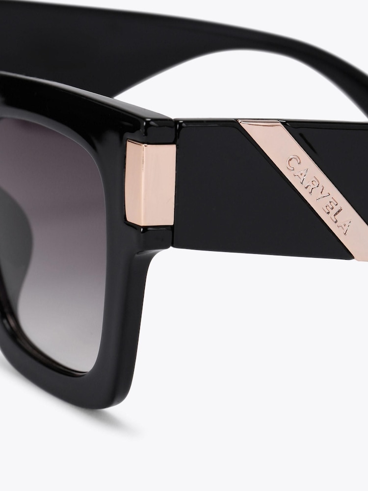 Carvela Chunky Flare Black Sunglasses - Image 4 of 4 Carvela Chunky Flare Black Sunglasses - Image 4 of 4