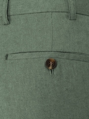 Skopes Green Tailored Fit Calvados Linen Blend Suit Trousers - Image 6 of 6