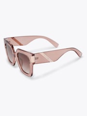Carvela Lilac Purple Chunky Flare Sunglasses - Image 2 of 3