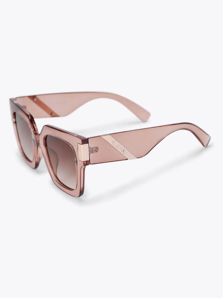 Carvela Lilac Purple Chunky Flare Sunglasses - Image 2 of 3