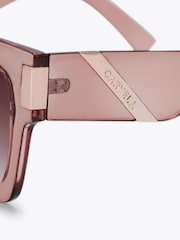 Carvela Lilac Purple Chunky Flare Sunglasses - Image 3 of 3