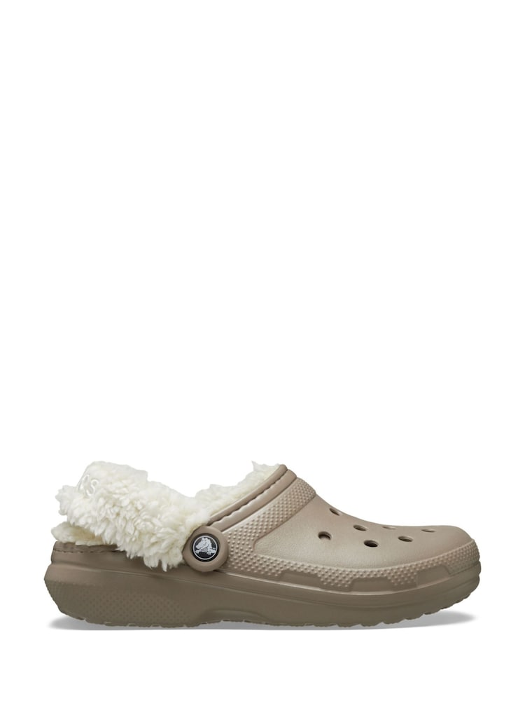 Crocs Brown Classic Fleece Lined Sandals - Image 1 of 7