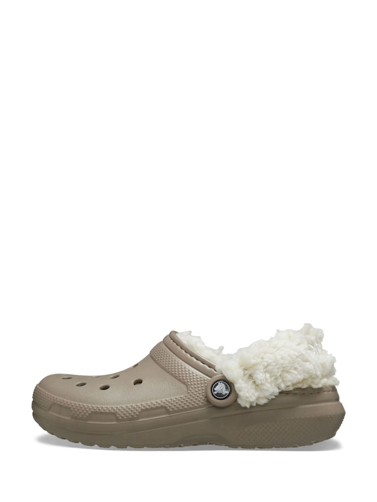 Crocs Brown Classic Fleece Lined Sandals - Image 2 of 7
