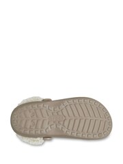 Crocs Brown Classic Fleece Lined Sandals - Image 3 of 7