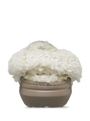 Crocs Brown Classic Fleece Lined Sandals - Image 6 of 7