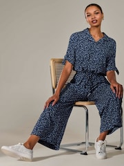 Azul - Jolie Moi Wide Leg Half Sleeve Jumpsuit - Imagen 4 de 6