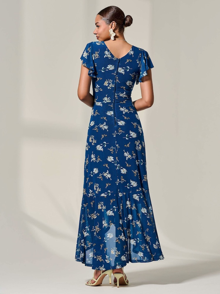Jolie Moi Floral Ruffle Hem Maxi Dress - Imagen 2 de 6 Jolie Moi Floral Ruffle Hem Maxi Dress - Imagen 2 de 6