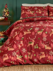 Duvet Day Red Sleigh Team Duvet Set - Image 2 of 4