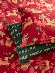 Duvet Day Red Sleigh Team Duvet Set - Image 3 of 4