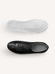 Grenson Black Leather Trainers - Image 3 of 4