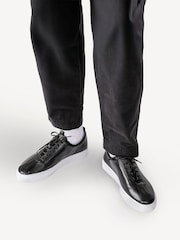 Grenson Black Leather Trainers - Image 4 of 4