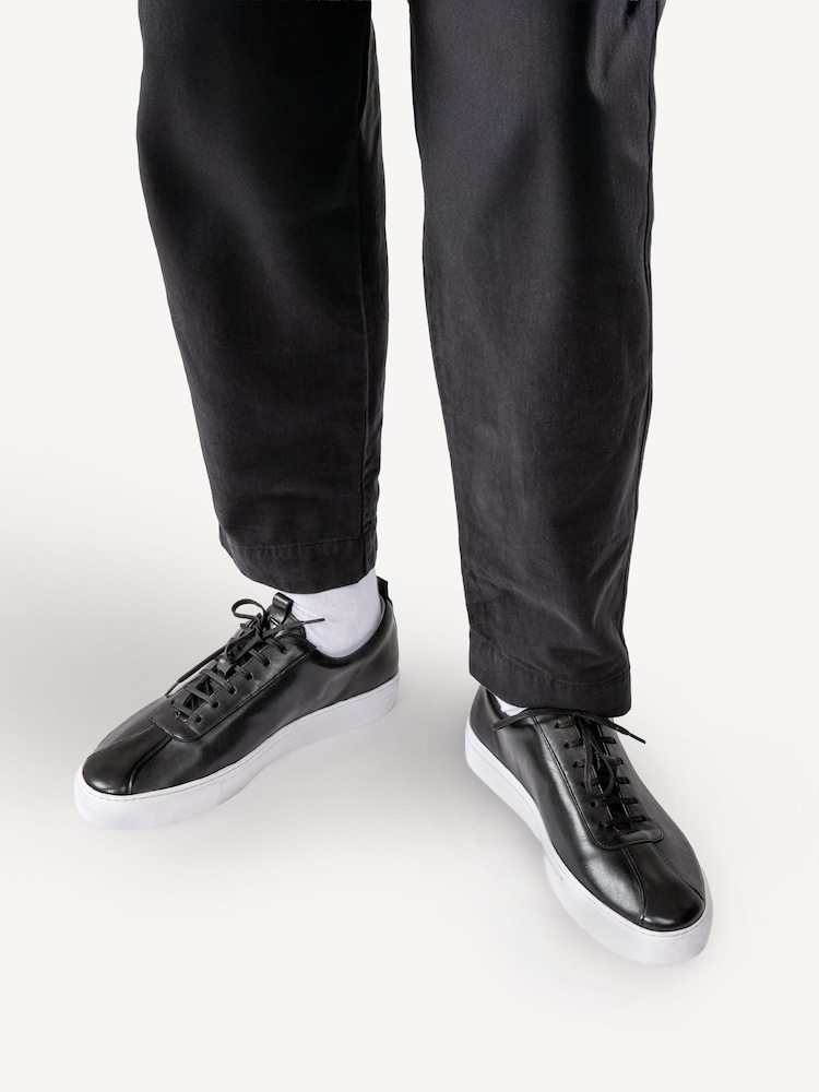 Grenson Black Leather Trainers - Image 4 of 4 Grenson Black Leather Trainers - Image 4 of 4