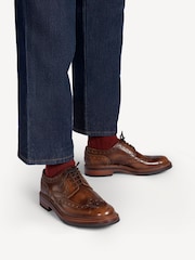 Grenson Brown Archie Leather Brogue - Image 1 of 4