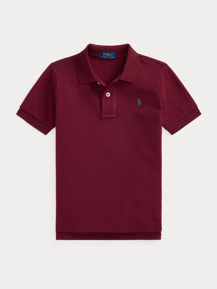 Polo Ralph Lauren Purple Boys Cotton Pique Polo Shirt - Image 1 of 2