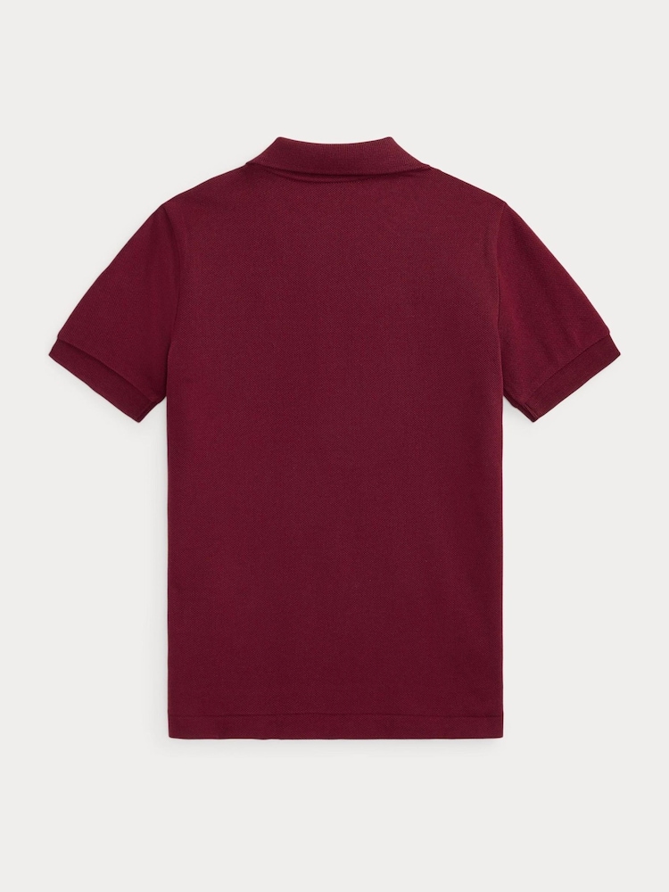 Polo Ralph Lauren Purple Boys Cotton Pique Polo Shirt - Image 2 of 2