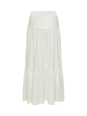 JDY White Broderie Tiered Maxi Skirt - Image 7 of 7