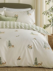 Wylder Nature Green Natural Charlecote Duvet Set - Image 2 of 3