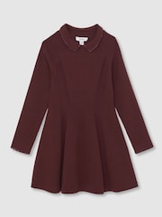 Reiss Berry Zadie Embellished Collar Knitted Dress - Image 2 of 4
