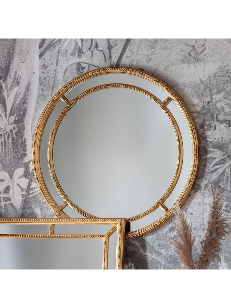 Gallery Home Gold Sinvello Round Mirror - Image 1 of 3