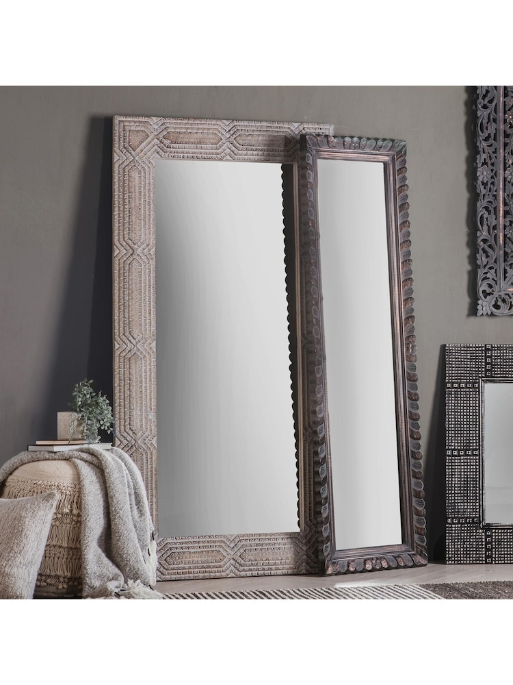 Gallery Home Natural Chandrell Mirror - Image 1 of 2