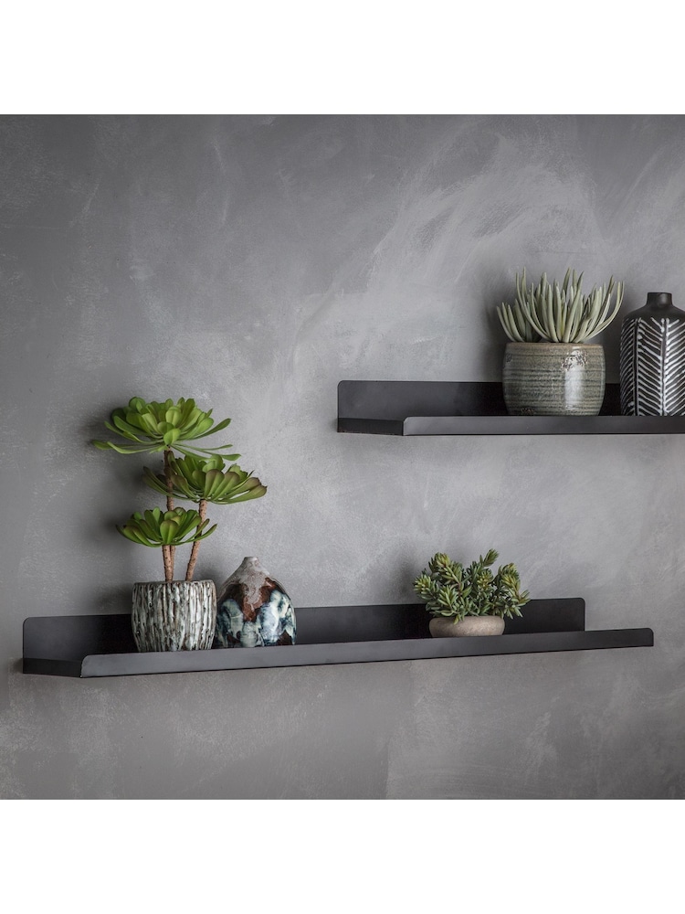 Gallery Home Black Large Craften Wall Shelf - Image 1 of 3 Gallery Home Black Large Craften Wall Shelf - Image 1 of 3