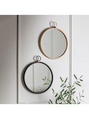 Gallery Home Black Baystone Round Mirror - Image 2 of 5