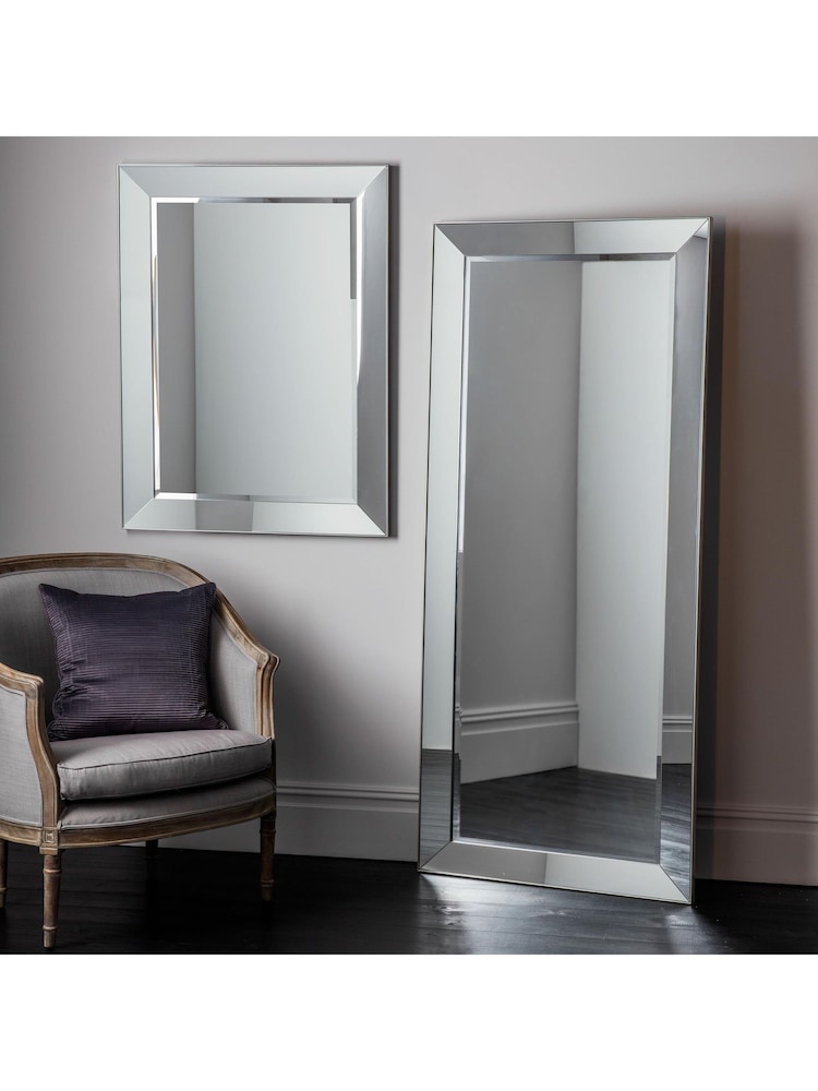 Gallery Home Silver Bertano Rectangle Mirror - Image 1 of 3