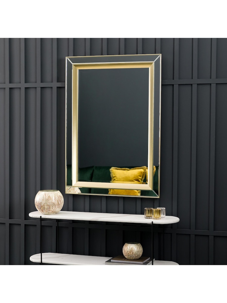 Gallery Home Gold Phantine Rectangle Mirror - Image 1 of 4