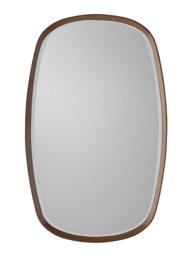 Gallery Home Dark Wood Keansley Walnut Mirror - Image 3 of 3