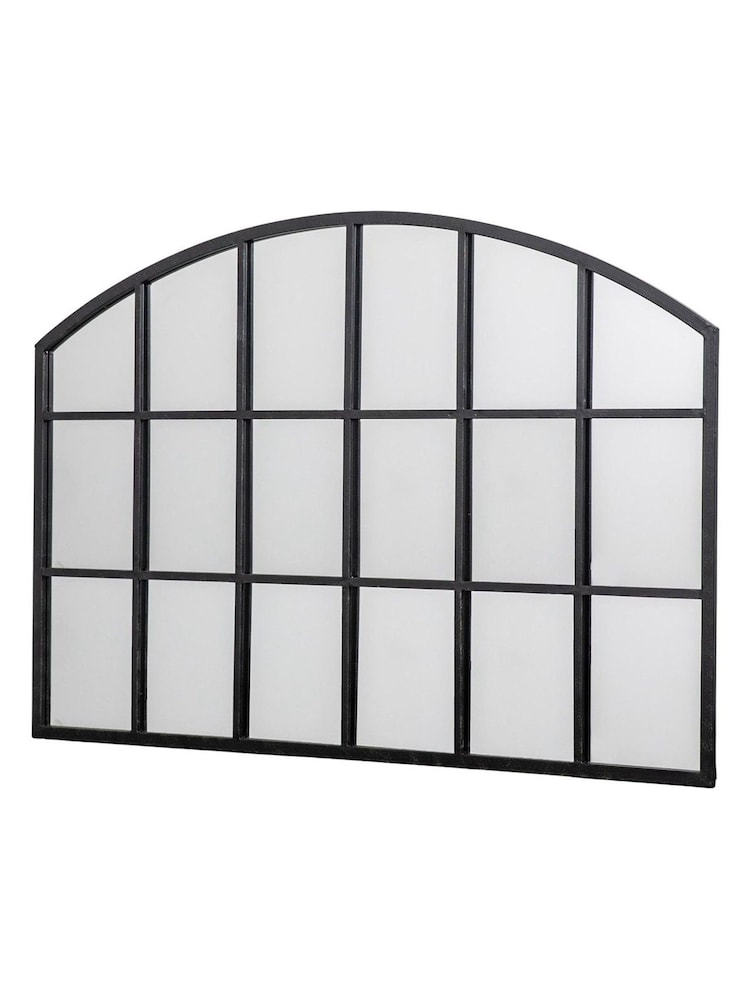 Gallery Home Black Winglow Arch Mirror - Image 1 of 3 Gallery Home Black Winglow Arch Mirror - Image 1 of 3