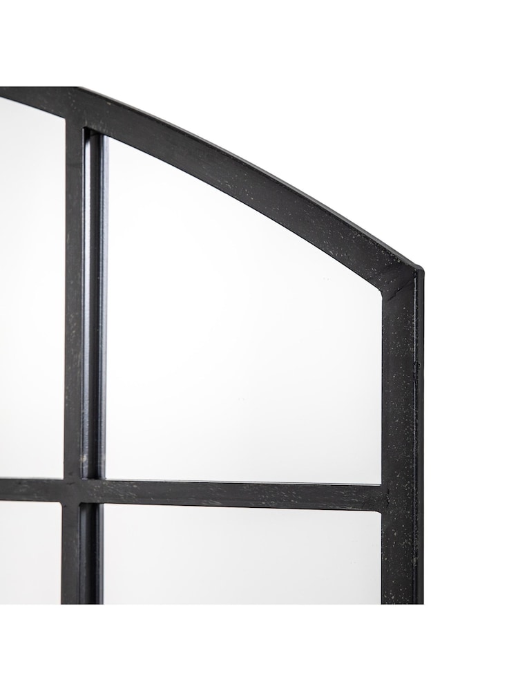 Gallery Home Black Winglow Arch Mirror - Image 2 of 3 Gallery Home Black Winglow Arch Mirror - Image 2 of 3