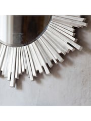 Gallery Home Silver Herzston Round Mirror - Image 3 of 4
