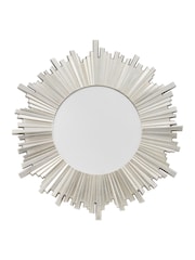 Gallery Home Silver Herzston Round Mirror - Image 4 of 4