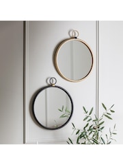 Gallery Home Gold Baystone Round Mirror - Image 1 of 5
